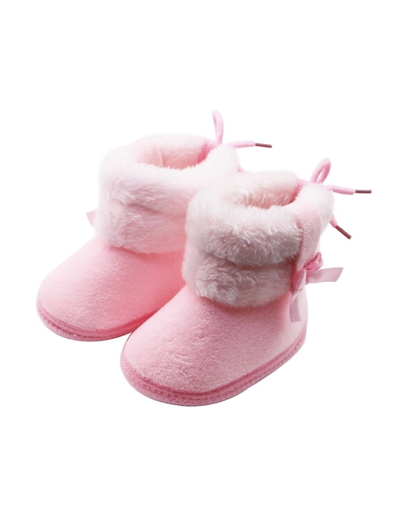 Black and Friday Kids Shoes Baby Winter Warm Snow Soft Sole Prewalker Non-Skid For Infant Toddler Boys Girls