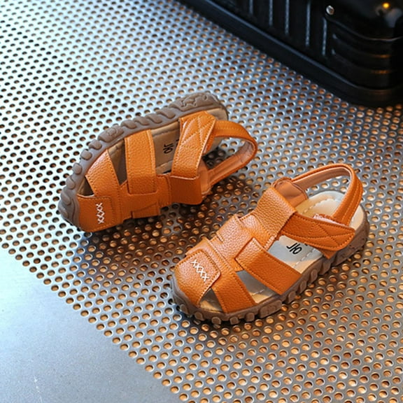 AOOCHASLIY Black and Friday Kids Shoes Children Boys Sandals Summer Hollow Causal Soft Bottom Baby Flat Beach Shoes