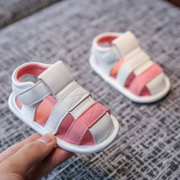 AOOCHASLIY Black and Friday Kids Shoes Fashion Girls Baby Boys Flat with Cute Beach Summer Sandals Toddler Soft Shoes