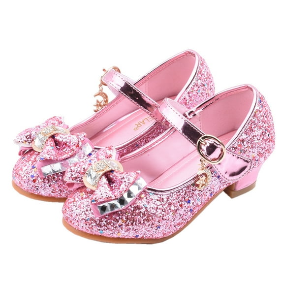 AOOCHASLIY Black and Friday Kids Shoes Infant Kids Baby Girls Pearl Crystal Bling Bowknot Single Princess Shoes Sandals