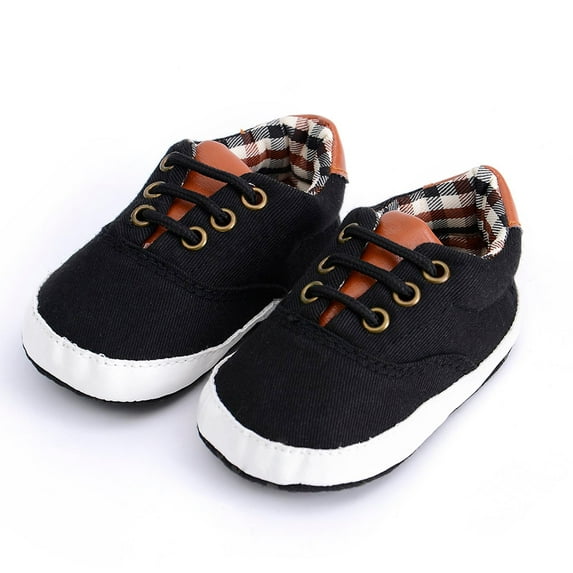 AOOCHASLIY Black and Friday Kids Shoes Newborn Baby Girl Boys Causal Anti-slip Shoes Plaid Patchwork Sneakers Prewalker