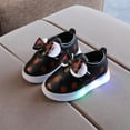 thumbnail image 1 of AOOCHASLIY Black and Friday Kids Shoes Spring Children LED Light Up Girls Bow Strawberry Baby Casual Luminous Shoes, 1 of 5