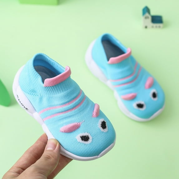 AOOCHASLIY Black and Friday Kids Shoes Toddler Infant Baby Girls Boys Cute Knitted Breathable Shoes