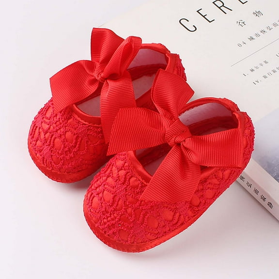 AOOCHASLIY Black and Friday Kids Shoes Toddler Kids Baby Girls Anti-slip Toddler Shoes Soft Sole Princess Shoes