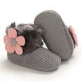 thumbnail image 1 of AOOCHASLIY Black and Friday Kids Shoes Toddler Shoes Baby Girls Cute Flowers Boots Baby Soft Cotton Shoes Warm Shoes, 1 of 5