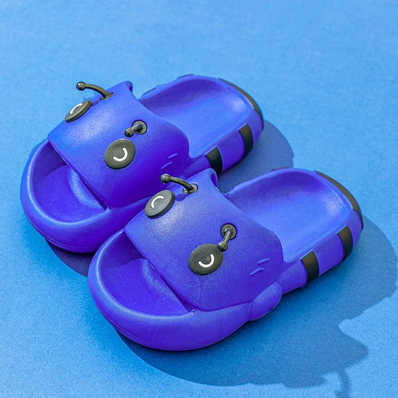 AOOCHASLIY Black and Friday Kids Shoes Toddler Slippers Baby Girls Cute Caterpillar EVA Soft Non-slip Thick Bottom Outdoor Slippers