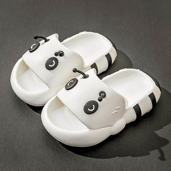 AOOCHASLIY Black and Friday Kids Shoes Toddler Slippers Baby Girls Cute Caterpillar EVA Soft Non-slip Thick Bottom Outdoor Slippers