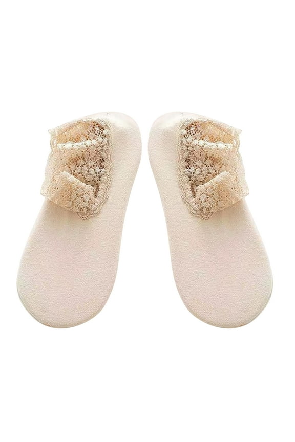 Christmas/Daily Socks 2021 New Fashion Lace Warmer Womens Warm Fuzzy Non Slip Grip Stretch