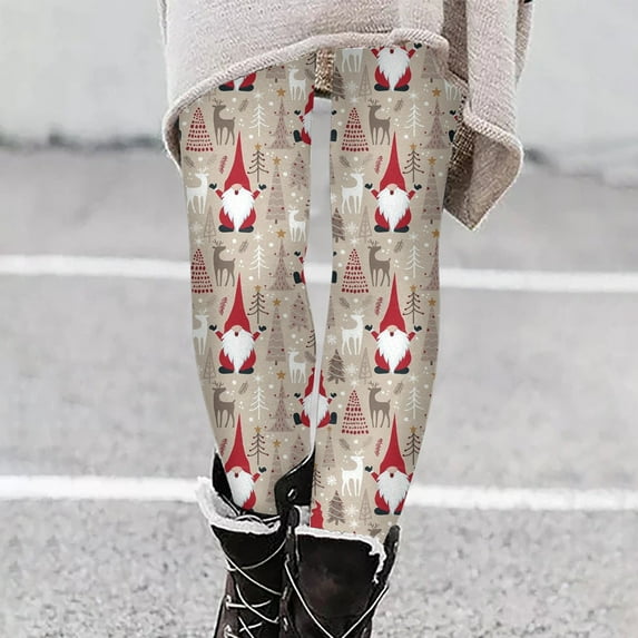 AOOCHASLIY Christmas Leggings for Women - Comfy Festive Holiday Themed High and Mid Waisted Fall Winter Leggings