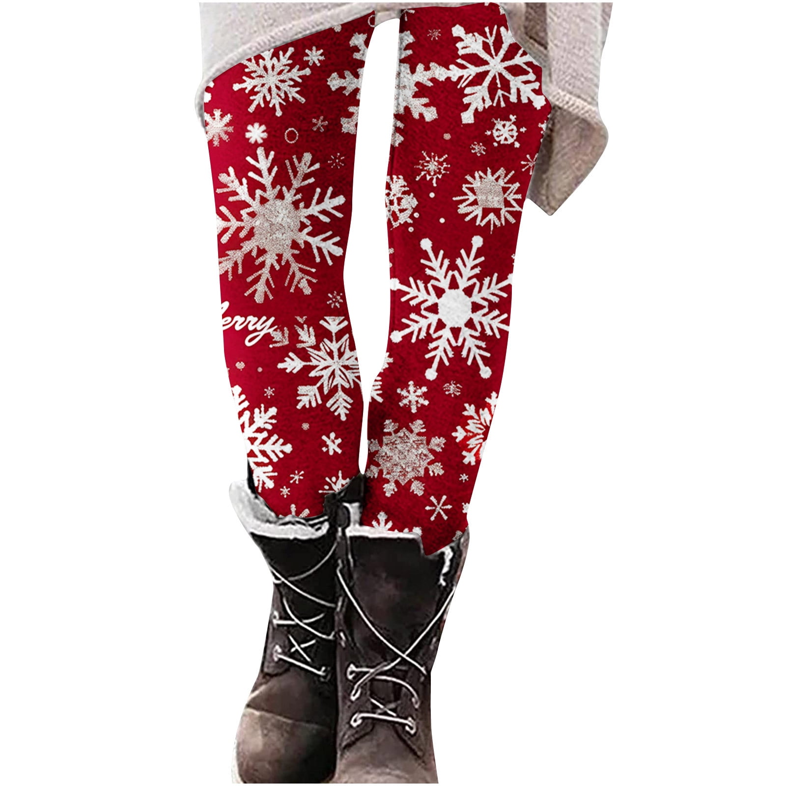 Women Autumn Warm Pure Color High Waist Leggings 12 main image 1