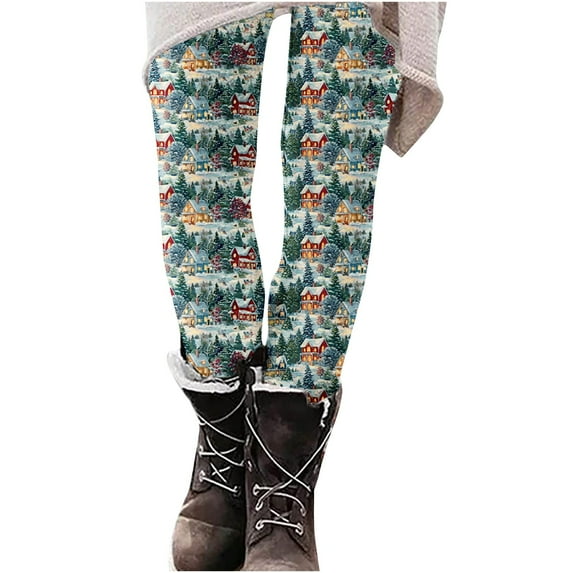AOOCHASLIY Christmas Leggings for Women - Comfy Festive Holiday Themed High and Mid Waisted Fall Winter Leggings
