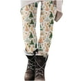 thumbnail image 1 of AOOCHASLIY Christmas Leggings for Women - Comfy Festive Holiday Themed High and Mid Waisted Fall Winter Leggings, 1 of 5