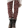thumbnail image 1 of AOOCHASLIY Christmas Leggings for Women - Comfy Festive Holiday Themed High and Mid Waisted Fall Winter Leggings, 1 of 5