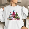 thumbnail image 1 of AOOCHASLIY Christmas Winter Clothes Fashion Woman Long Sleeve Round Neck T-Shirt Printing Loose Blouse Tops, 1 of 1