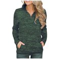 thumbnail image 1 of Clearance AOOCHASLIY Clearance Hoodies for Women Zipper Stand Collar Long Sleeve Casual Sweatshirt with Pockets Top, 1 of 9