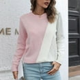 thumbnail image 1 of AOOCHASLIY Clearance Sweaters Women Casual Fashion Solid Hollow Out Pullover Sleeve Round-Neck Sweater, 1 of 5
