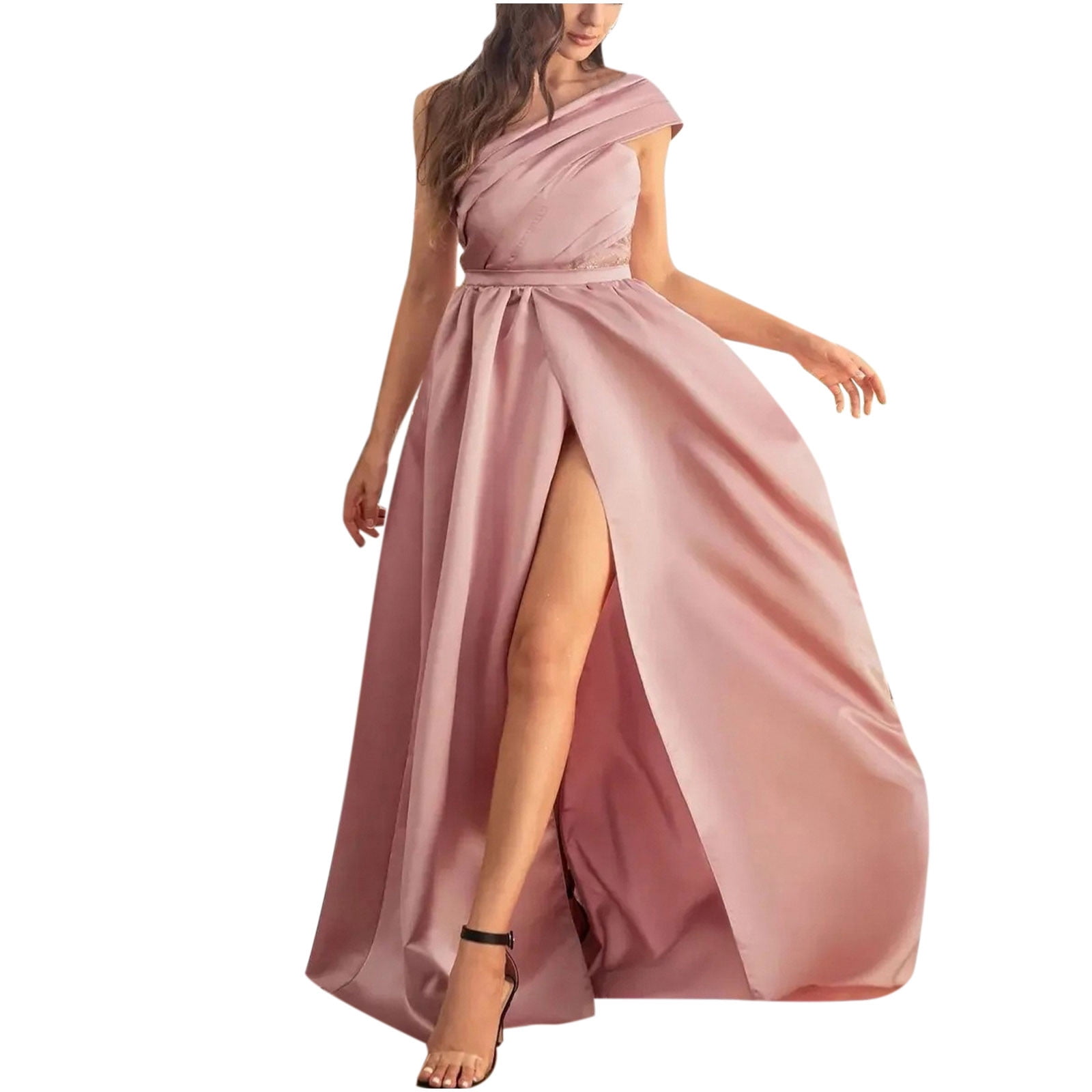 tan dress Madison Mini Sleeve Type_Sleeveless Size:FREE SIZE V Neck Pink A