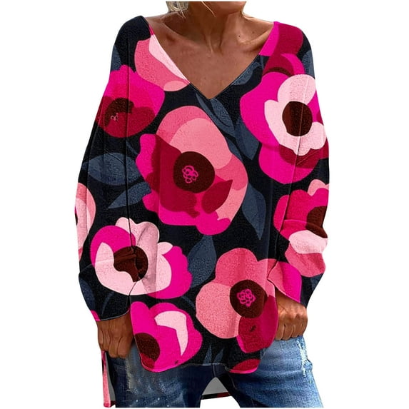 AOOCHASLIY Trendy Women Tops Women Summer Cropped Sleeves Round Neck Irregular Hem Fashion Printed Tops