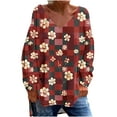 thumbnail image 1 of AOOCHASLIY Trendy Women Tops Women Summer Cropped Sleeves Round Neck Irregular Hem Fashion Printed Tops, 1 of 5