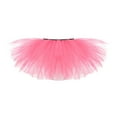 thumbnail image 1 of AOOCHASLIY Clothes Trendy Womens Pleated 5 Layered Mesh Short Skirt Adult Tutu Dancing Skirt, 1 of 3