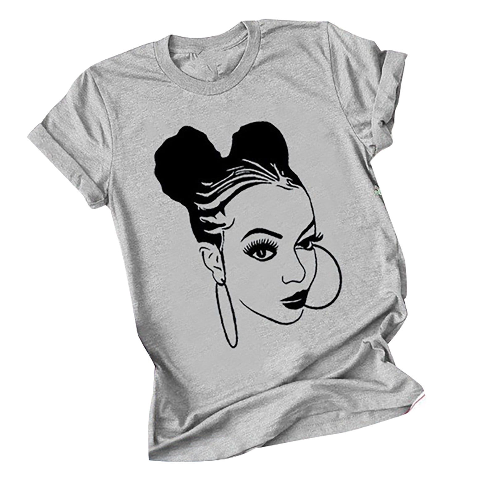 LANMERTREE Women's Funny Camper Letter Graphic T-Shirt - Short Sleeve V-Neck Casual Tee - View #13