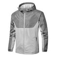 thumbnail image 1 of AOOCHASLIY Fall Clothes Men's Color Blocking Spring/Fall Windproof Hooded Thin Jacket, 1 of 5