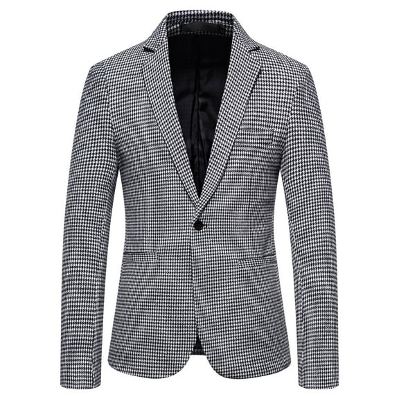 AOOCHASLIY Fall Clothes Men's Single Breasted Fashion Suit Business Casual Suit Wool Suit Coat