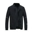 thumbnail image 1 of AOOCHASLIY Fall Clothes Men's Sports Jacket Windbreaker Stand Collar Spring Casual Top, 1 of 5