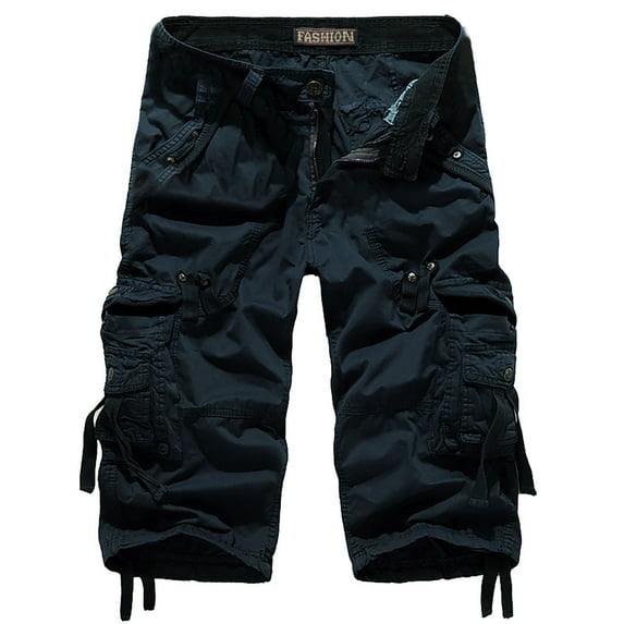 AOOCHASLIY Father's Day Gifts Men's Camo Cargo Shorts Relaxed Fit Multi-Pocket Outdoor Camouflage Cargo Shorts Cotton