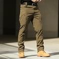 thumbnail image 1 of AOOCHASLIY Father's Day Gifts Men's Hiking Tactical Pants Rip-Stop Military Combat Cargo Pants Lightweight Army Work Outdoor Trousers, 1 of 1