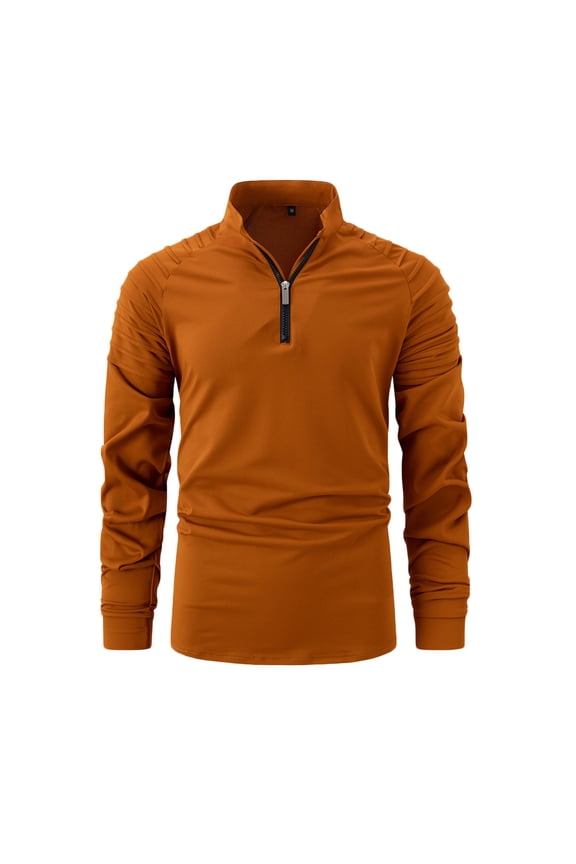 Father's Day Gifts Men's UPF 50+ Shirts 1/4 Zip Up Sun Protection Long Sleeve Rash Guard Outdoor Hiking Fishing Running Shirts