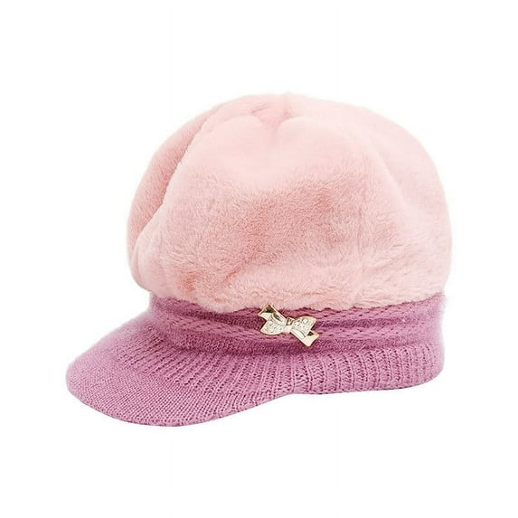 AOOCHASLIY Hats for Women Clearance Winter Hats For Women French Beret Beanie Pillbox Hat Fashion 100% Wool Warm