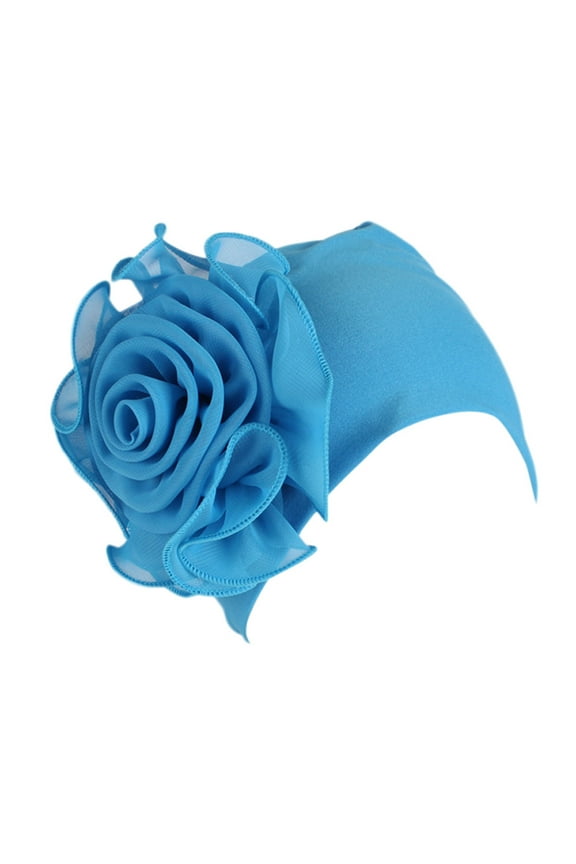Hats for Women Clothes Women Ladies Retro Big Flowers Hat Turban Hat Cap Pile Cap