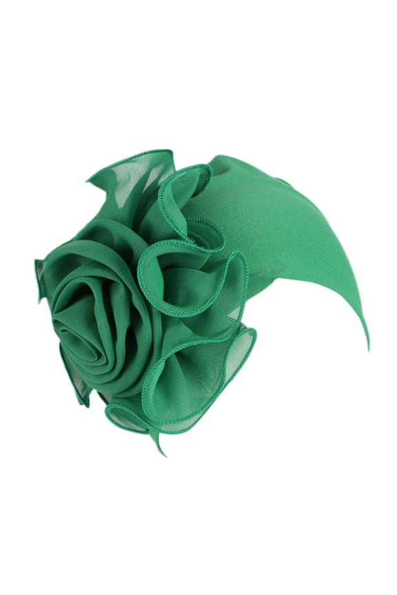 Hats for Women Clothes Women Ladies Retro Big Flowers Hat Turban Hat Cap Pile Cap