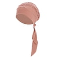 thumbnail image 1 of AOOCHASLIY Hats for Women Clothes Women Solid India Hat Muslim Ruffle Cancer Chemo Hat Beanie Wrap Cap, 1 of 4