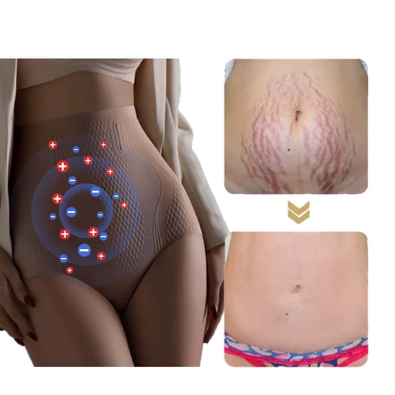 AOOCHASLIY Lady's Ice Silk Ion Fiber Repair Shaping Shorts Liquid High Waisted Seamless Hip Lifting and Abdominal Tightening Pants