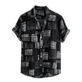 thumbnail image 1 of AOOCHASLIY Mens T-shirts Short Sleeve Clothes Men Hawaiian Short Sleeve Beach Shirt Printed Summer Casual Button Down Shirts, 1 of 5