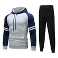 thumbnail image 1 of AOOCHASLIY New Year Mens Sweat Suits Jogging Suits Winter Sports Casual Fitness Set, 1 of 5
