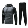 thumbnail image 1 of AOOCHASLIY New Year Mens Sweat Suits Jogging Suits Winter Sports Casual Fitness Set, 1 of 5