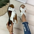 thumbnail image 1 of AOOCHASLIY Sandals Women's Orthopedic Sandals Heightening Shoes Hollowed Out Flat Heels Peep-toe Casual Shoes, 1 of 1