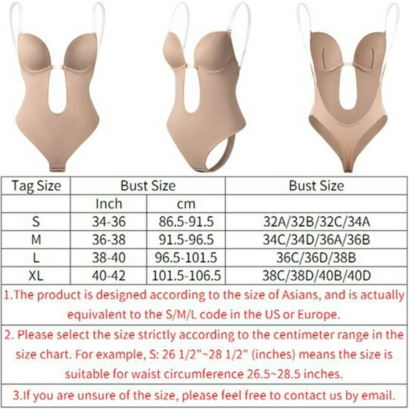 AOOCHASLIY Shapewear for Women Clothes Women Plunging Sexy Solid Tight-Fitting Body Waist Deep V Neck Wedding Shapewear