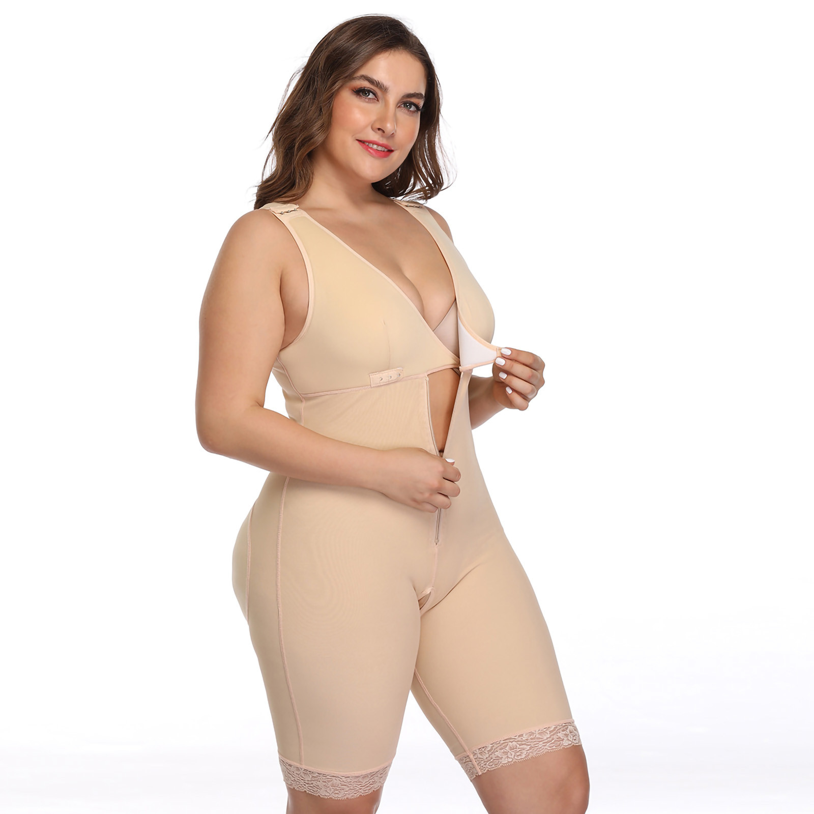 AOOCHASLIY Shapewear for Women Clearance Women's Bodysuit With Waist And Hip  Tight Body Oversized Body Suit 