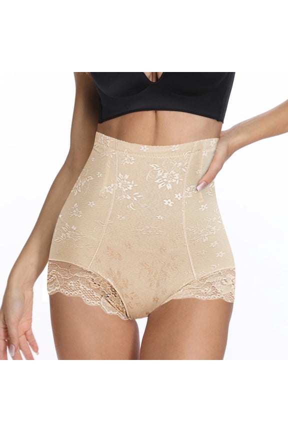 Shapewear for Women Clearance Women's Lace Postpartum High Waist Abdominal Shape Pants Hip Pants