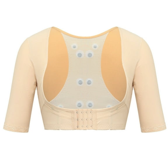 AOOCHASLIY Shapewear for Women Clothes Women Upper Arm Shaper Short Sleeve Slimmer Posture Corrector Top Compression