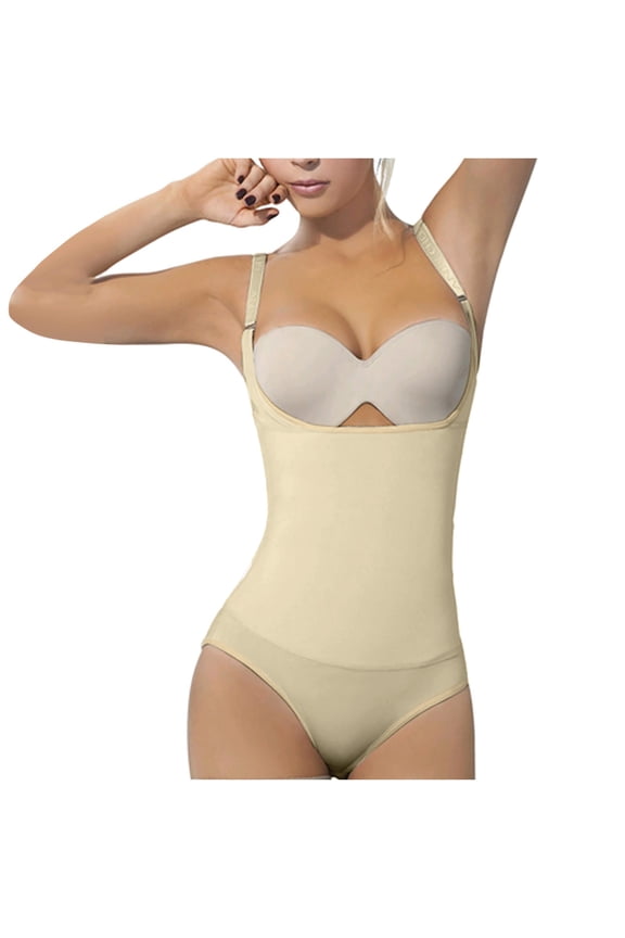 Shapewear for Women Clothes Women's Open Chest French Tight-fitting Waist Training Bra Without Zipper Straight With Pullover