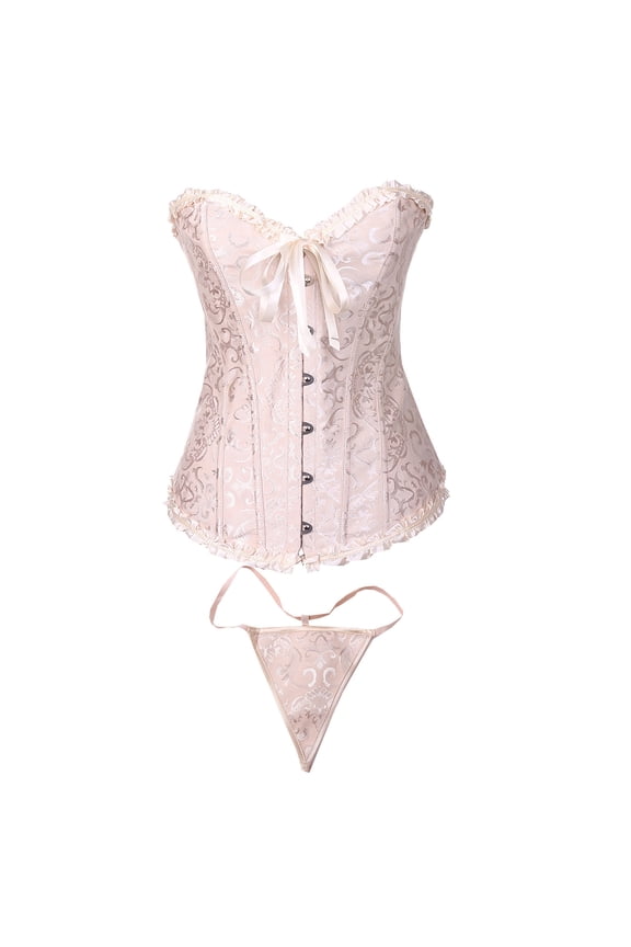 Shapewear for Women Clothes Womens Sexy Vintage Gothic Party Floral Soft Up Slim Corset Bustier Tube Top