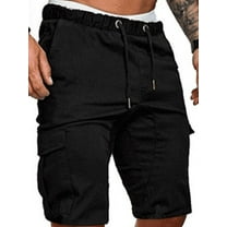 AOOCHASLIY Shorts Men's Plus Size Cargo Shorts Multi-Pockets Relaxed Summer Beach Shorts Pants