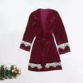 thumbnail image 1 of AOOCHASLIY Valentine's Day Pajamas Women Fashion Gold Velvet Nightgown Home Service Homewear Pajama, 1 of 1