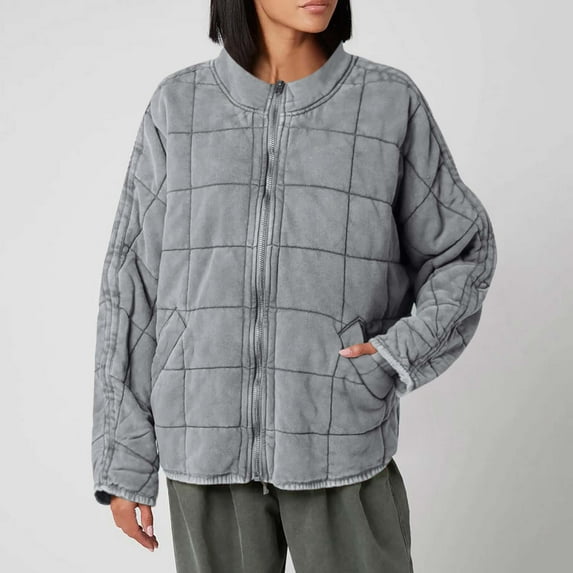 AOOCHASLIY Valentine's Day Women Coat Fashion Women Pockets Versatile Long Sleeve Solid Casual Outwear Jackets Zipper Coat