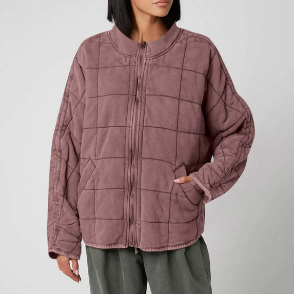 AOOCHASLIY Valentine's Day Women Coat Fashion Women Pockets Versatile Long Sleeve Solid Casual Outwear Jackets Zipper Coat